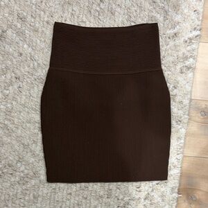 Babaton Dark Brown mini Skirt